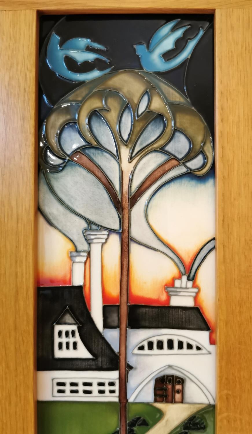 Kerry Goodwin for Moorcroft, Eventide House, The Gate, limited edition boxed pottery triptych, - Image 5 of 9