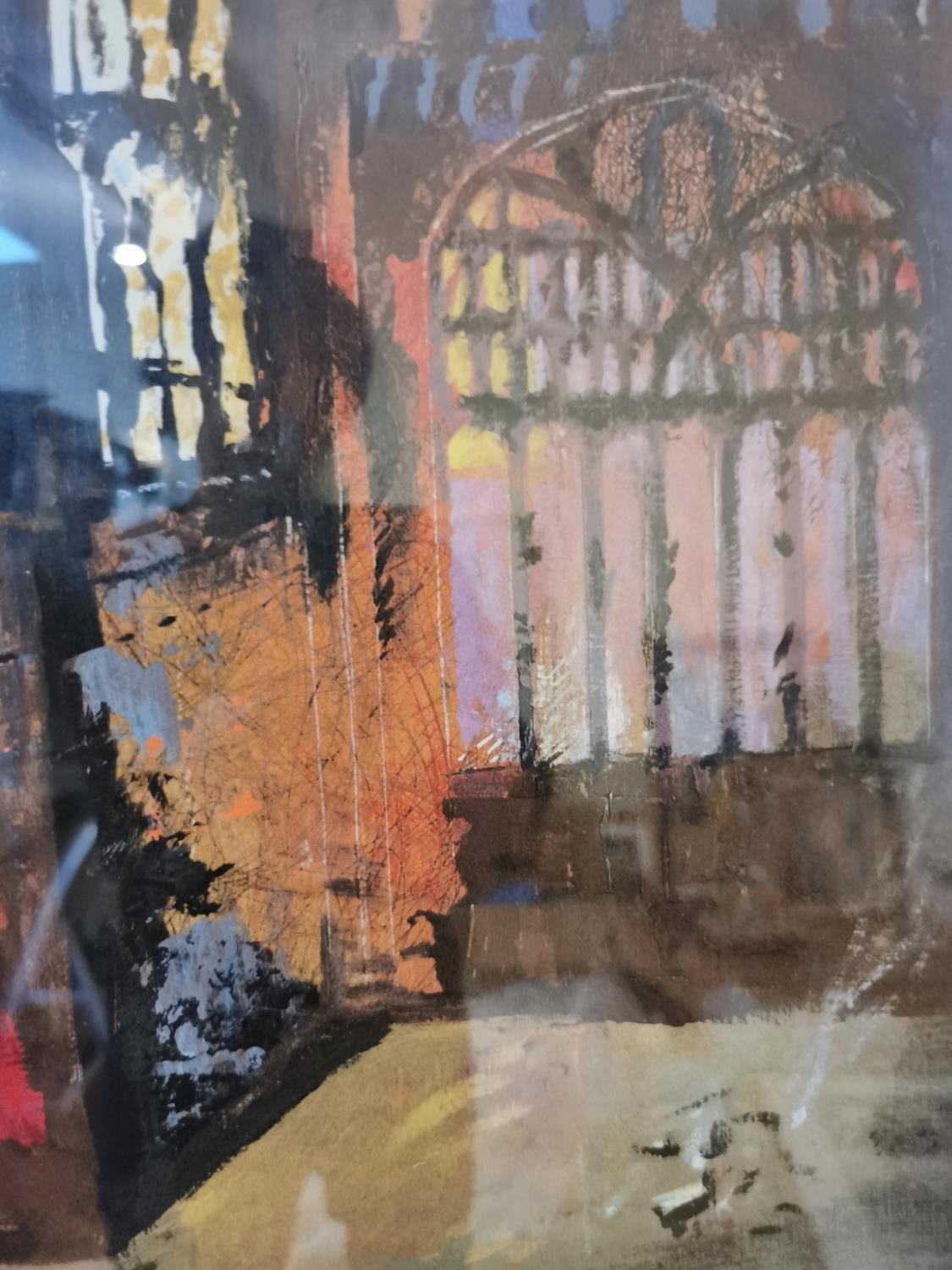 John Piper, British (1903 - 1992), screen-print of ' Interior of Coventry Cathedral ', printed - Bild 5 aus 9