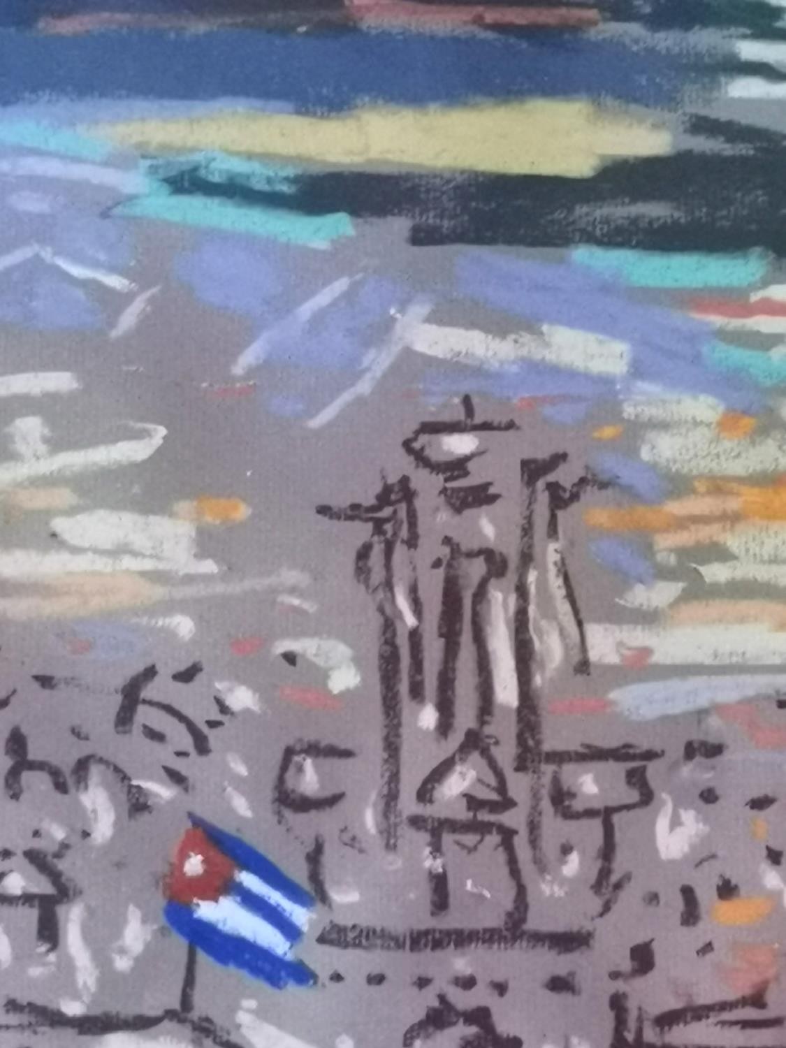 Christian Peltenburg-Brechneff, Swiss (1950-), pastel on paper titled 'Sunset Over Havana II', - Image 8 of 9