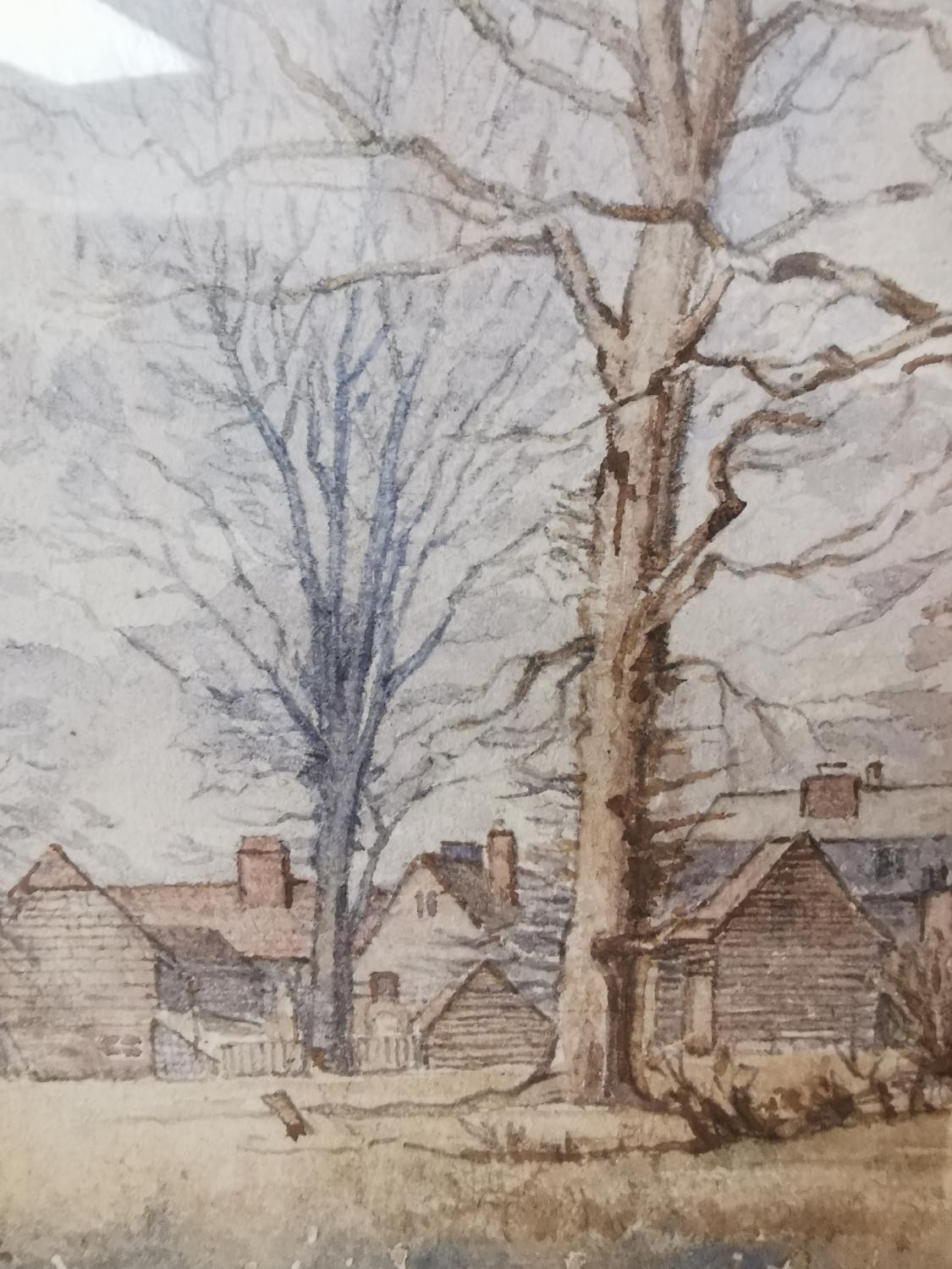 George Herbert Rose, British (1892 - 1955), watercolour on paper, 'Chipping Ongar from the Spring- - Image 5 of 8