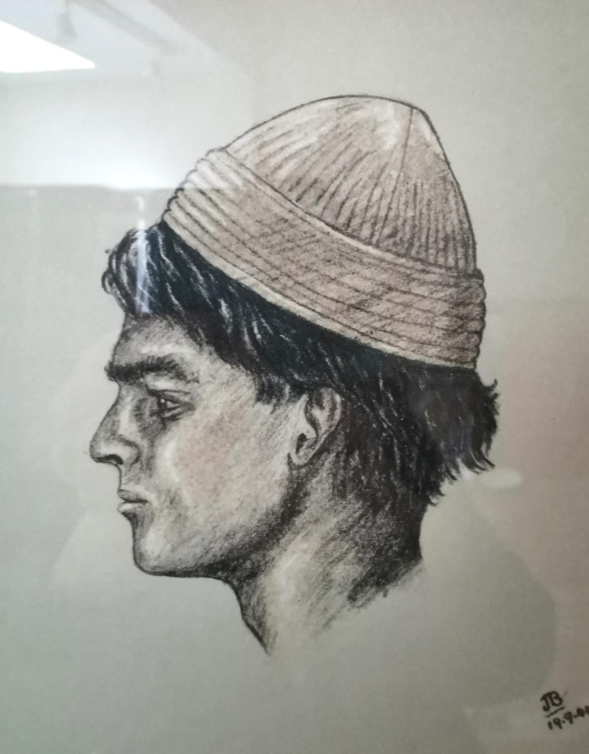 J. Bowen, artists proof lithograph of 'The boy in the red hat', from a series of drawings done while - Image 4 of 7