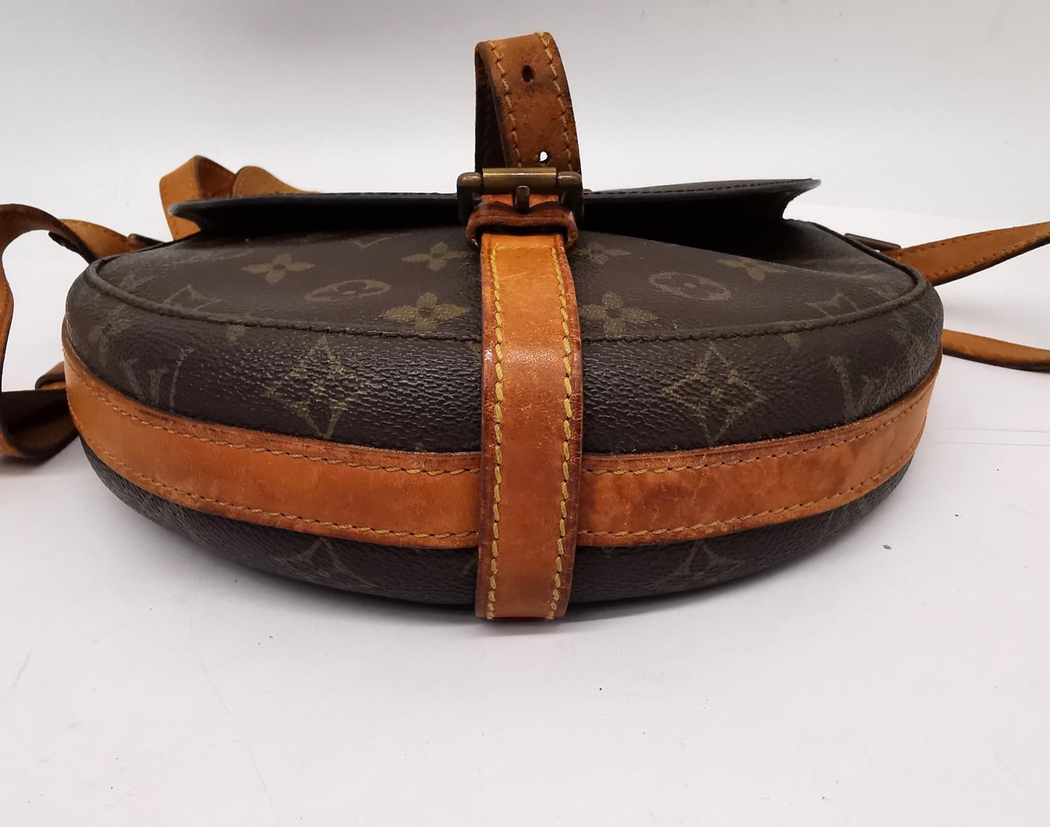 A Louis Vuitton Chantilly monogram shoulder bag, with tan leather adjustable strap. W.6.5 L.27 H. - Image 6 of 7