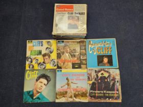 Large collection of Cliff Richard records - a mountain of Cliff, early Mono and later box sets. (26)