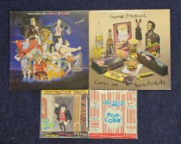 2 later Sex Pistols albums + 2 7" singles. 'Some Product - Carri On Sex Pistols', 'Pop Corn', '