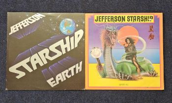 2x Jefferson Starship LPs 'Earth' and 'Spitfire'. (2)