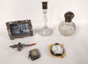 A collection of early 20th century silver, including a Victorian silver and coral children's