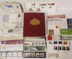 A collection of world stamps and first day covers.