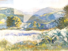 Phyllis Bray, British (1911 - 1991), gouache on paper, 'Brockweir in Gloucestershire looking towards
