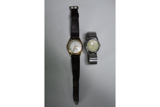 Two vintage gentlemans wristwatches. Face. Dia.3.5cm. (largest). - Image 1 of 7