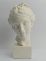 Revival Art Company bust, 'Head of a Spinning Girl', 23cm.