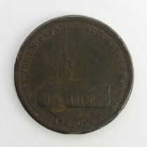 Halesowen workhouse 1813 penny token, 37.1mm.