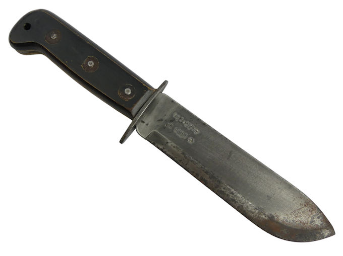 British Army Jungle fighting survival knife, blade dated 1987, 33cm overall length. - Image 4 of 4