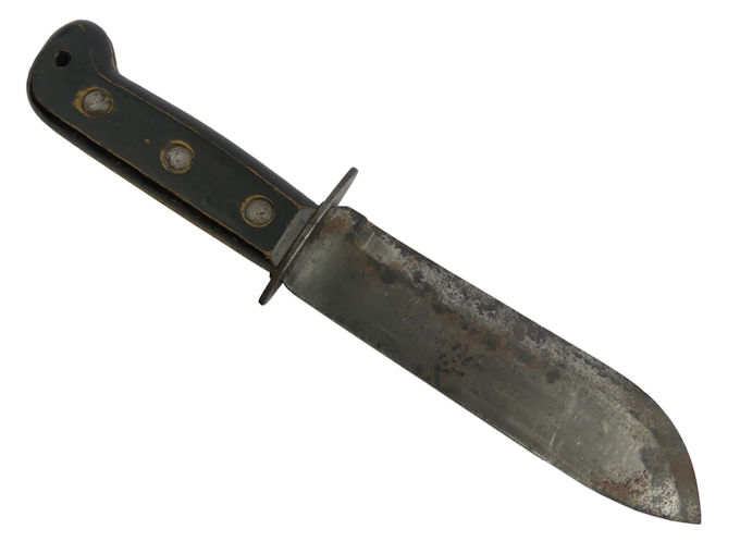 British Army Jungle fighting survival knife, blade dated 1987, 33cm overall length. - Image 3 of 4