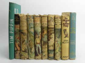 Enid Blyton 1st Edition 'River of Adventure' along with seven other Adventure Series books and '