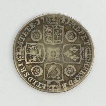 1741 George II silver shilling, 25.76mm.