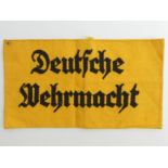 World War II German Deutsche Wehrmacht armband.