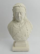 A plaster bust after Robinson and Leadbetter of Queen Victoria, 20cm.