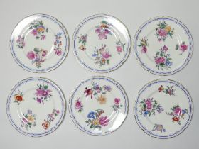 A set of six Coalport Leighton Springs cabinet plates 28 cm.