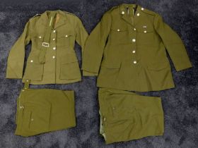 A mens number 2 dress uniforms along with one other.