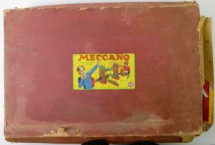 A 1950's number 7 boxed Meccano set.