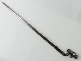 1876 model Martini Henry socket bayonet. Blade 54.5 cm.