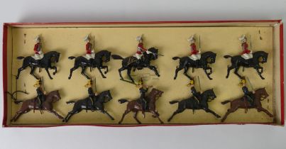 A boxed Britains die cast soldier set The Life Guards and The 4th Hussars No.50