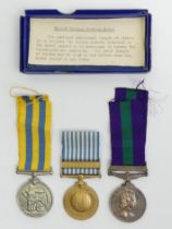 Korea and Malaya medals T/22584613 DVR. E.J. Callow R.A.S.C.