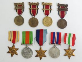 Four Kings medals with date bars awarded to M Vincent, R Vincent and W Vincent and from the same