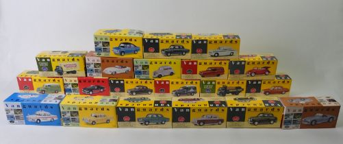 20 boxed Vanguard vehicles, including Reliant Regal, Commer dropside amongst others.