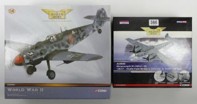 Two boxed Corgi Aviation Archive war planes AA38502 Messerschmidt BF-110G - 4 G9 together with