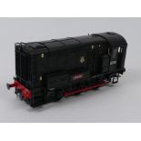 A boxed Dapol 0 gauge class 08 diesel electric locomotive 1:43.5 scale model 13308 Charlie BR Block,