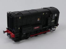 A boxed Dapol 0 gauge class 08 diesel electric locomotive 1:43.5 scale model 13308 Charlie BR Block,