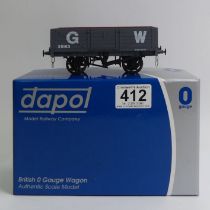 0 gauge Dapol 7F-051-011 5 plank open wagon GWR No 25163 scale model, boxed.
