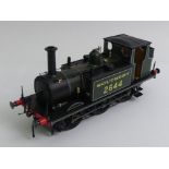 0 gauge Dapol A1X Terrier SR Lined Green 2644 Tank Locomotive, 1:43.5 scale model, boxed.