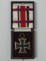 WWII Iron Cross, 2nd class with ribbon and fitted case.