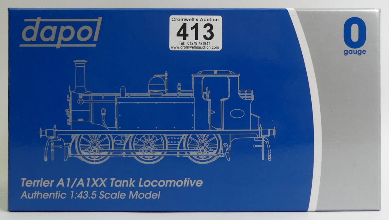 0 gauge Dapol 7S-010-001 Terrier A1X 32655 BR Black early crest scale 1:43.5 model locomotive. - Bild 3 aus 3