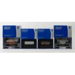 Four boxed Dapol 0 gauge wagons and brake vans including BR 20T brake van, BRP73150 seven open