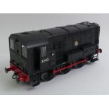 0 gauge Dapol 7D-008-004 class 08 13240 BR Black early crest diesel electric locomotive 1:43.5 scale