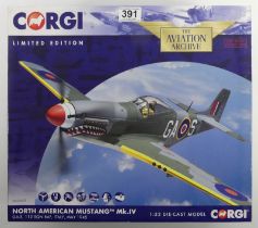 A boxed Corgi diecast Aviation Archive Limited Edition AA34409 North American Mustang TM MKIV, 1: