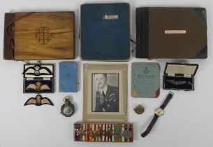 Sergeant W.B. Scarratt set of WWII medals, campaign star medals 1939 - 1945, France and Germany