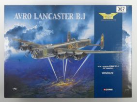 Boxed Corgi diecast Aviation Archive AA32601 Avro Lancaster B1 R5868/PO-S, 1:72 scale.