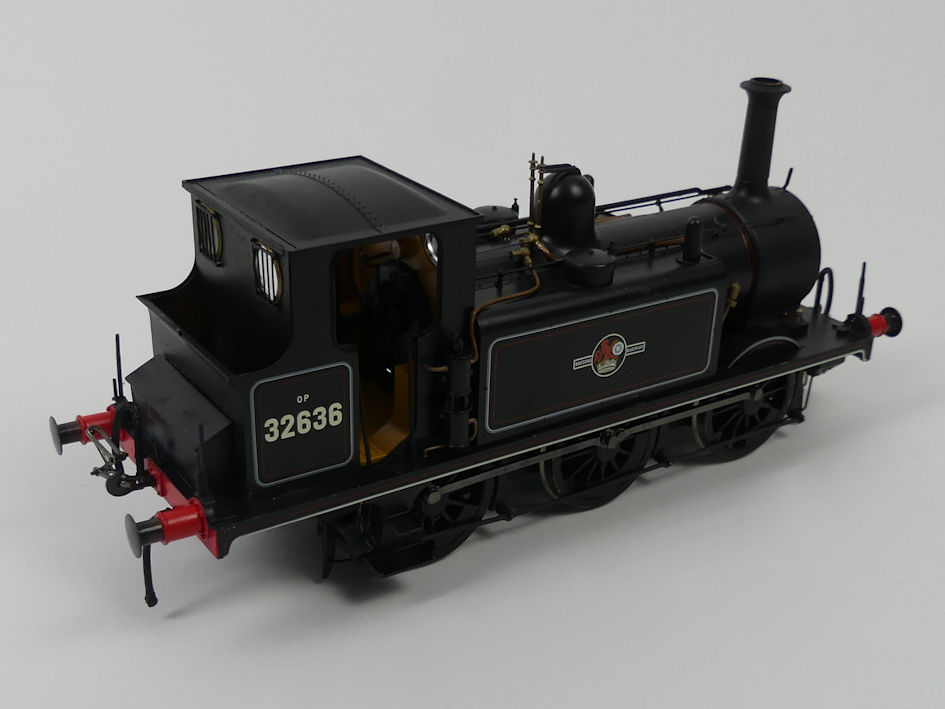 A boxed Dapol 0 gauge Terrier A1/A1XX Tank locomotive 1:43.5 scale model, 32636 BR lined block, mint - Image 2 of 3