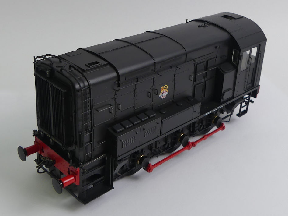 0 gauge Dapol 7D -008-004U class 08 BR black early un-numbered diesel electric locomotive, 1:43.5