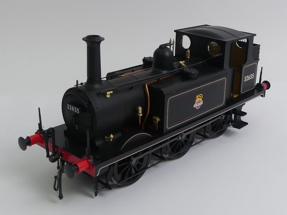 0 gauge Dapol 7S-010-001 Terrier A1X 32655 BR Black early crest scale 1:43.5 model locomotive.