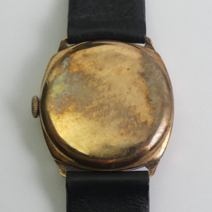 9ct gold Rolex manual wind watch, circa 1935. 31.5 wide inc. button. - Image 3 of 3