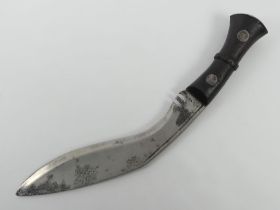 A WWII British Burma Gurkha issue kukri, blade 29cm.