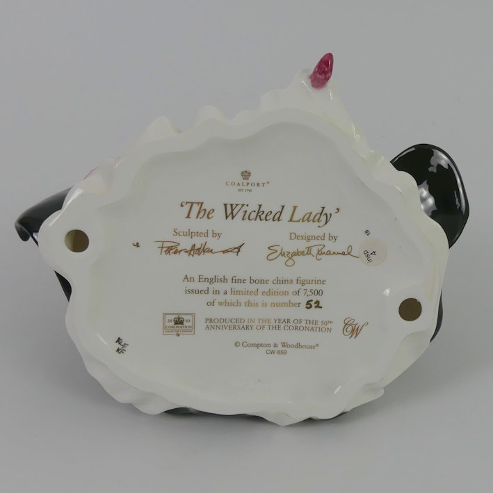 A Coalport limited edition figurine 'The Wicked Lady' 23cm. - Image 3 of 3