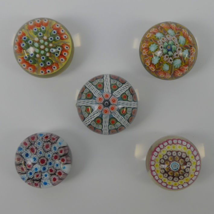 Five millefiori glass paperweights including Caithness and Strathearn. - Bild 2 aus 2