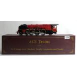 Ace trains 0 gauge 4-6-2 Duchess Pacific locomotive 'City of London' 46245, BR red, boxed.