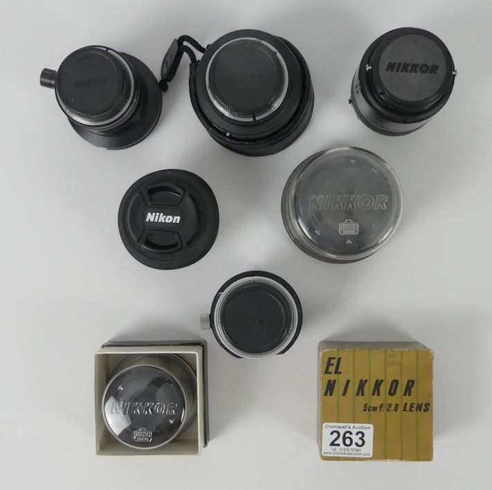 Seven Nikon lenses including AF Nikkor 14mm 1:35 - 4.5. - Image 2 of 5